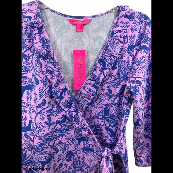 Lilly Pulitzer Jessalynne Wrap Romper - Picture 3 of 8